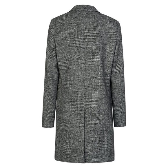Hugo Boss Men's Shawn7 Gray Checked Overcoat - Picture 3 of 6